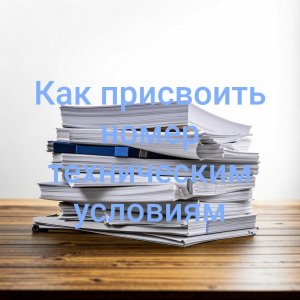 Присвоение номера технических условий