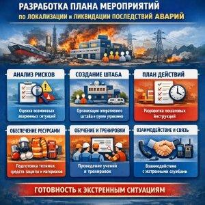 Разработка Плана мероприятий по локализации и ликвидации последствий аварий